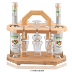 Holztragerl für Kelche & 2 x 0,2l